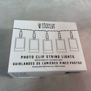 White Photo Clip String Lights